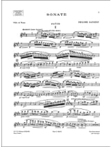 Sonate n° 1 - Flute et piano - Philippe Gaubert - Partition